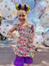 Girls Mouse Toy Friends Shorts Set with Matching Bow - Bowtism